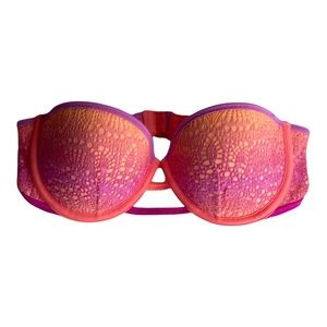 Victoria's Secret Warm Ombre Lace Flirt Bandeau Swim Top